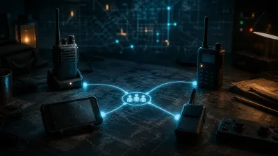 Brand-neutral devices and handheld radios connect into one cooperative squad network